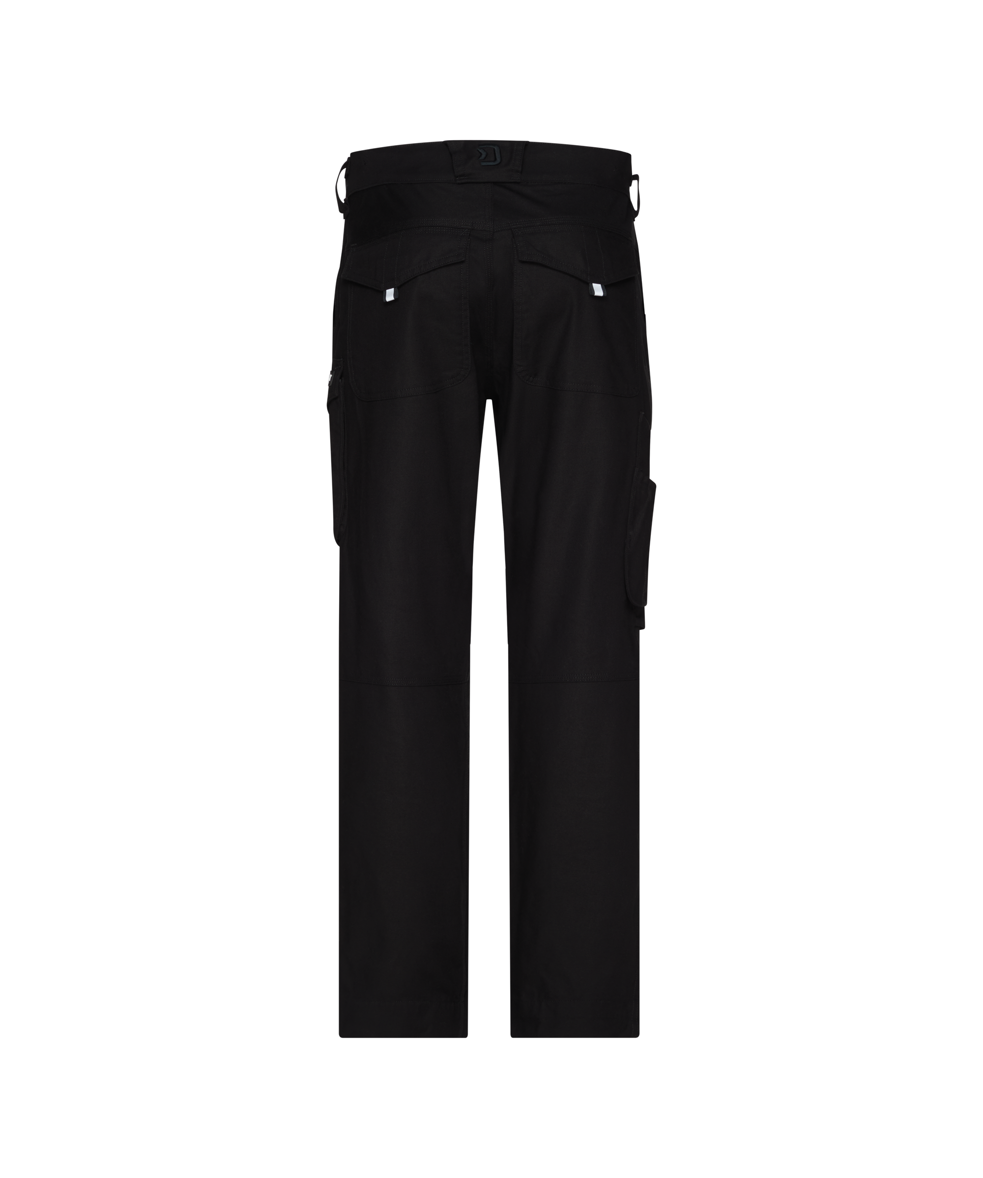 dassy ando work trousers with knee pockets black back 