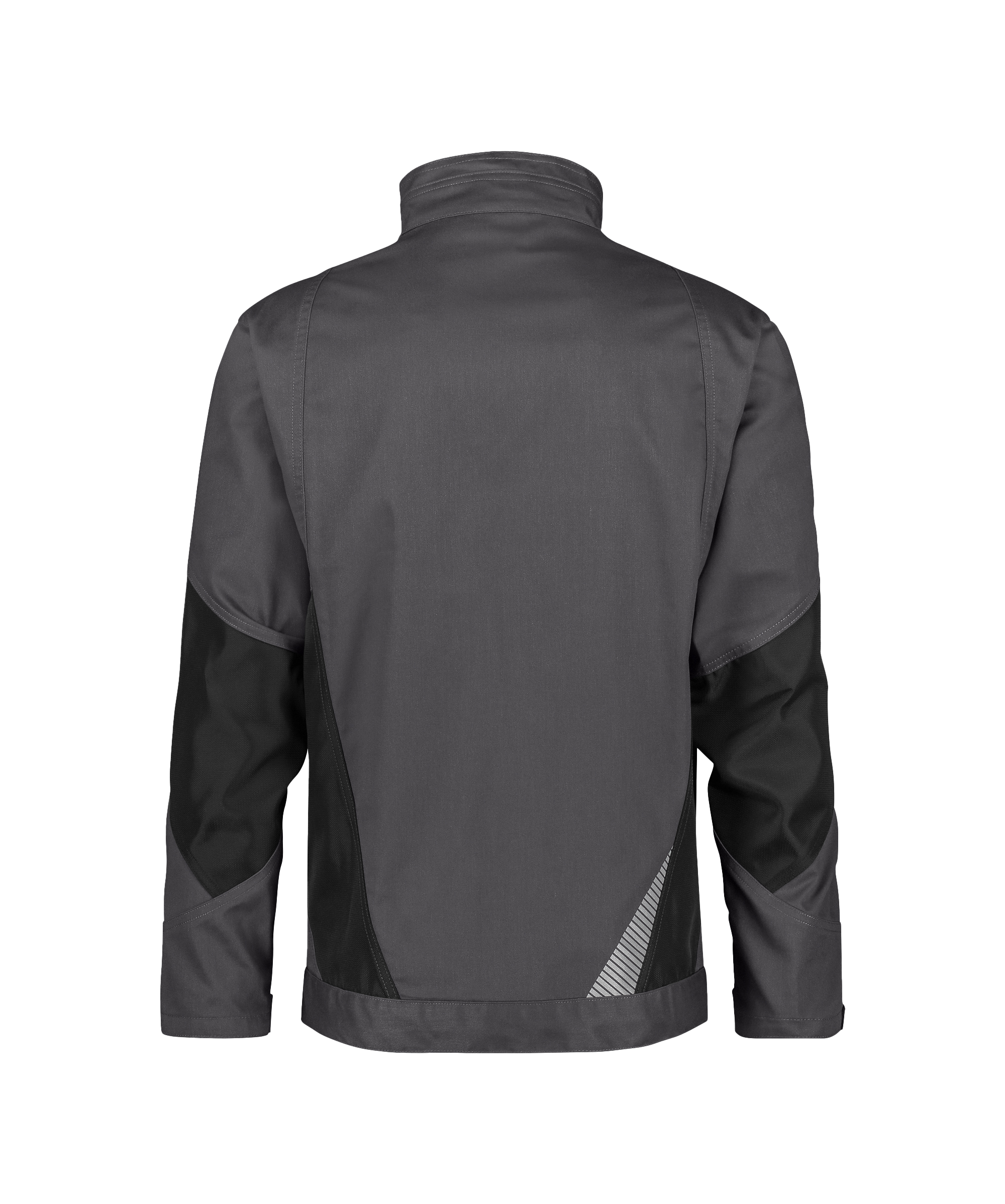 dassy atom next work jacket anthracite grey black back 