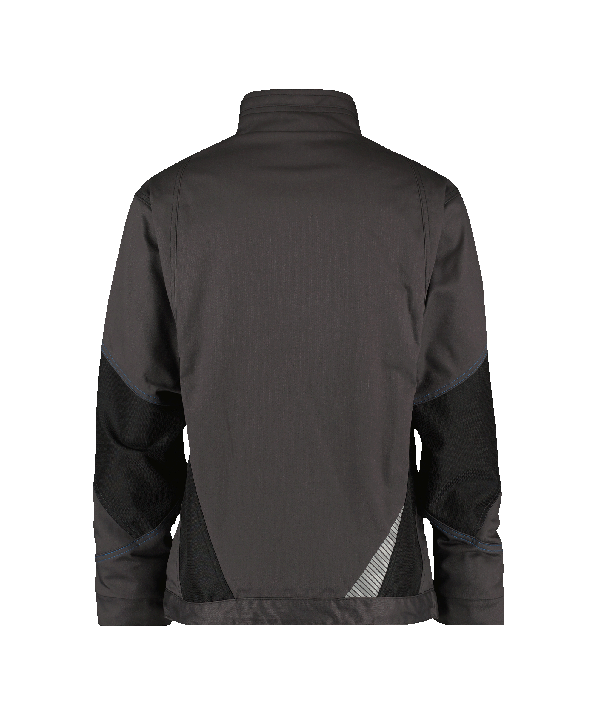 dassy atom work jacket anthracite grey black back 