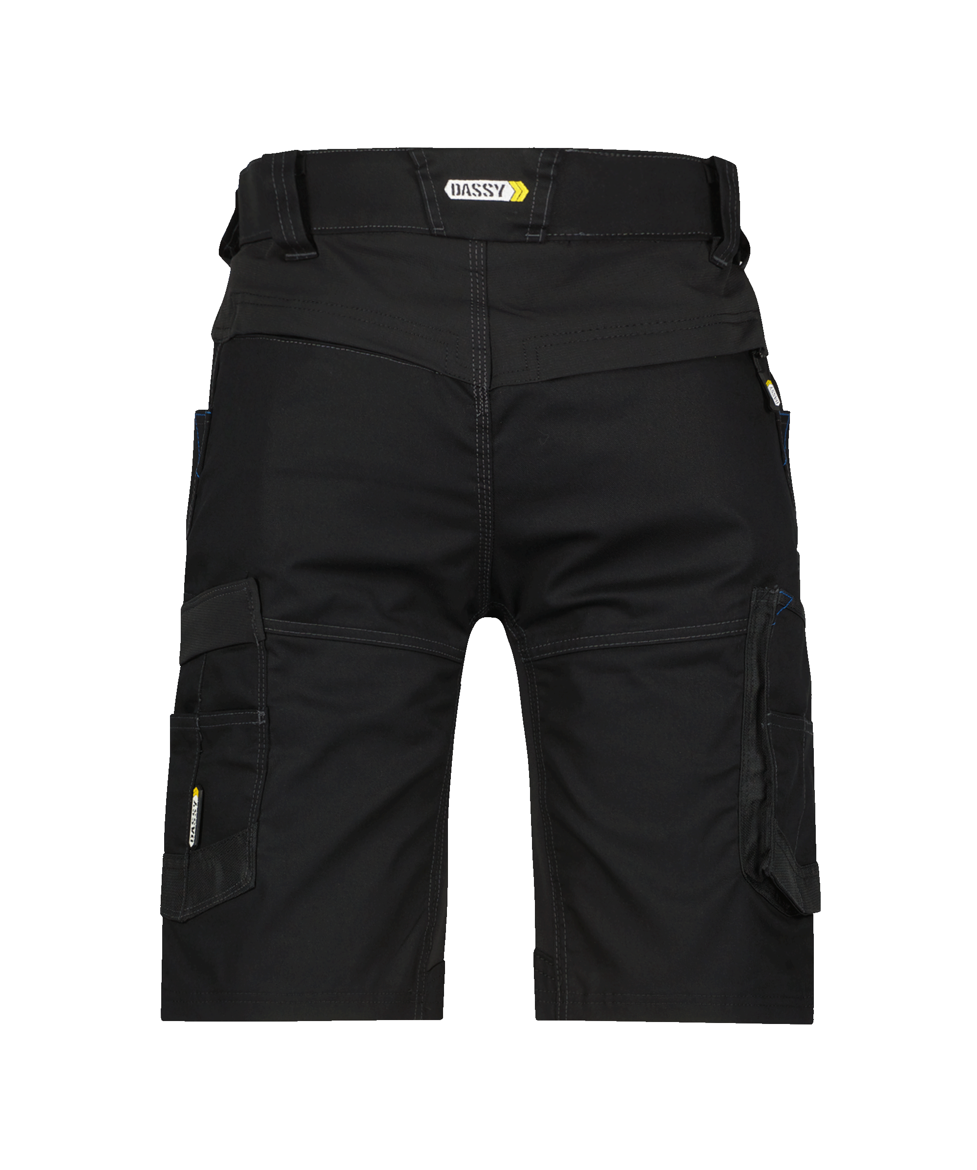dassy axis work shorts with stretch black back 