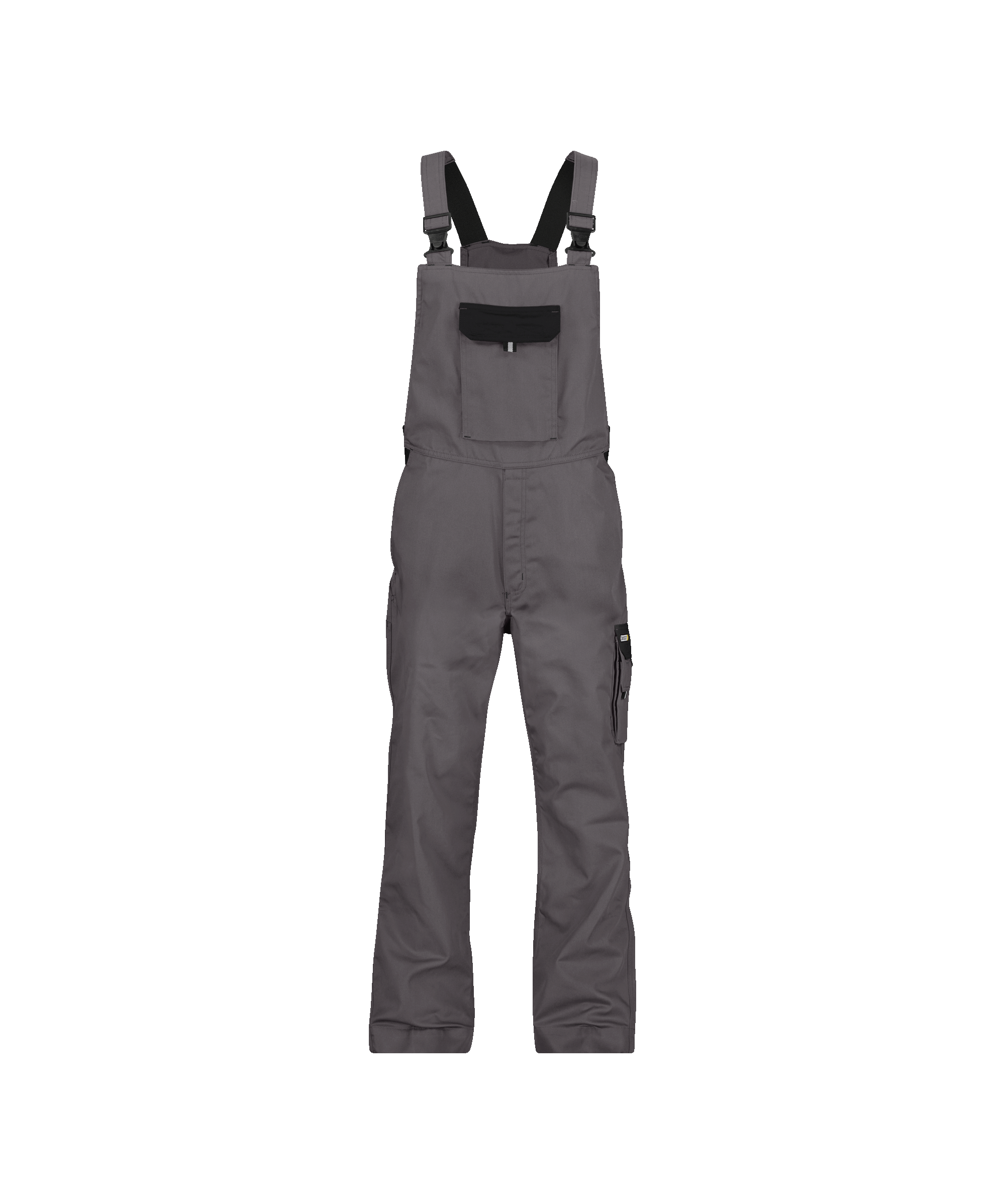 dassy calais two tone brace overall cement grey black front 