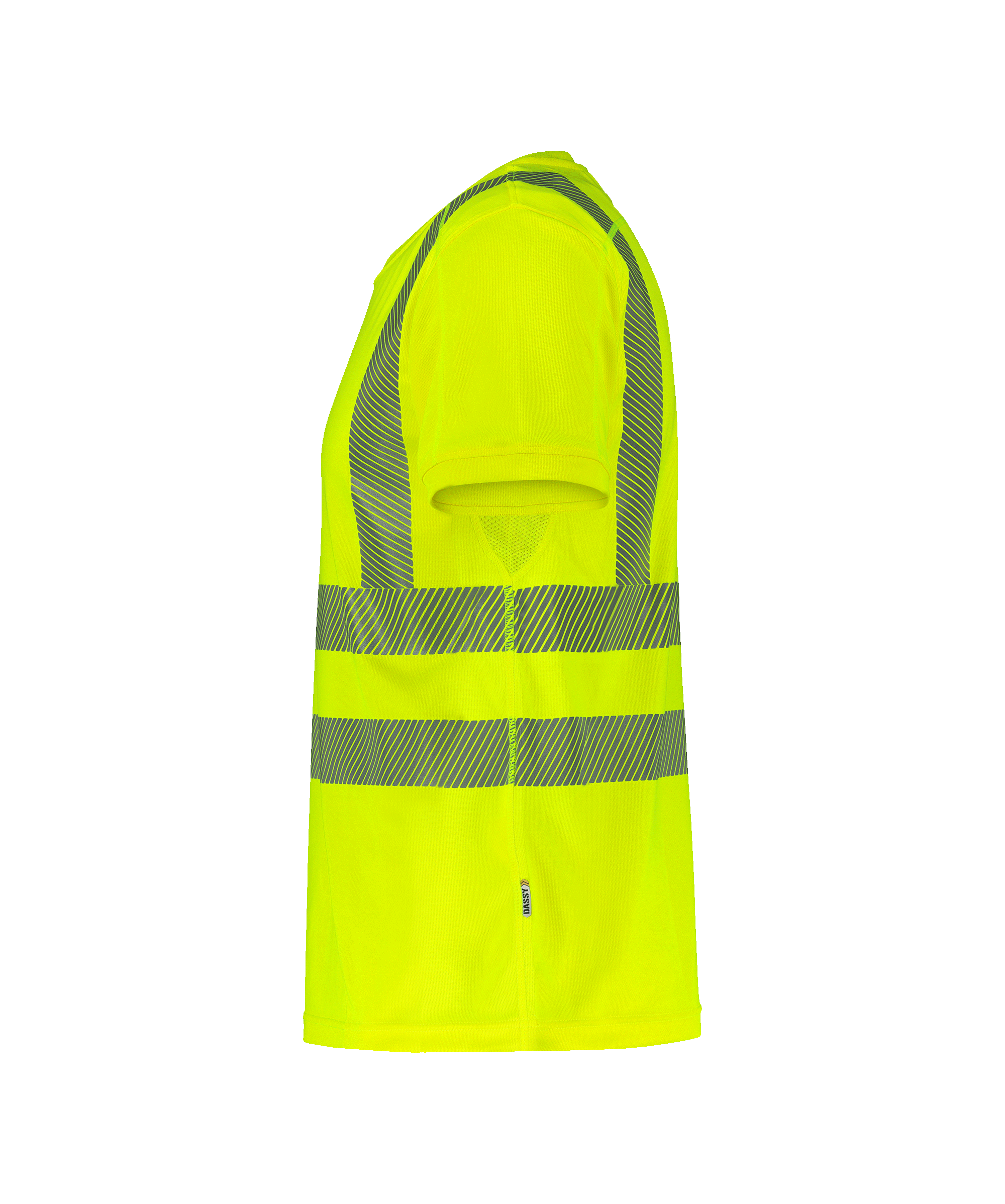 dassy carter high visibility uv t shirt fluo yellow side 