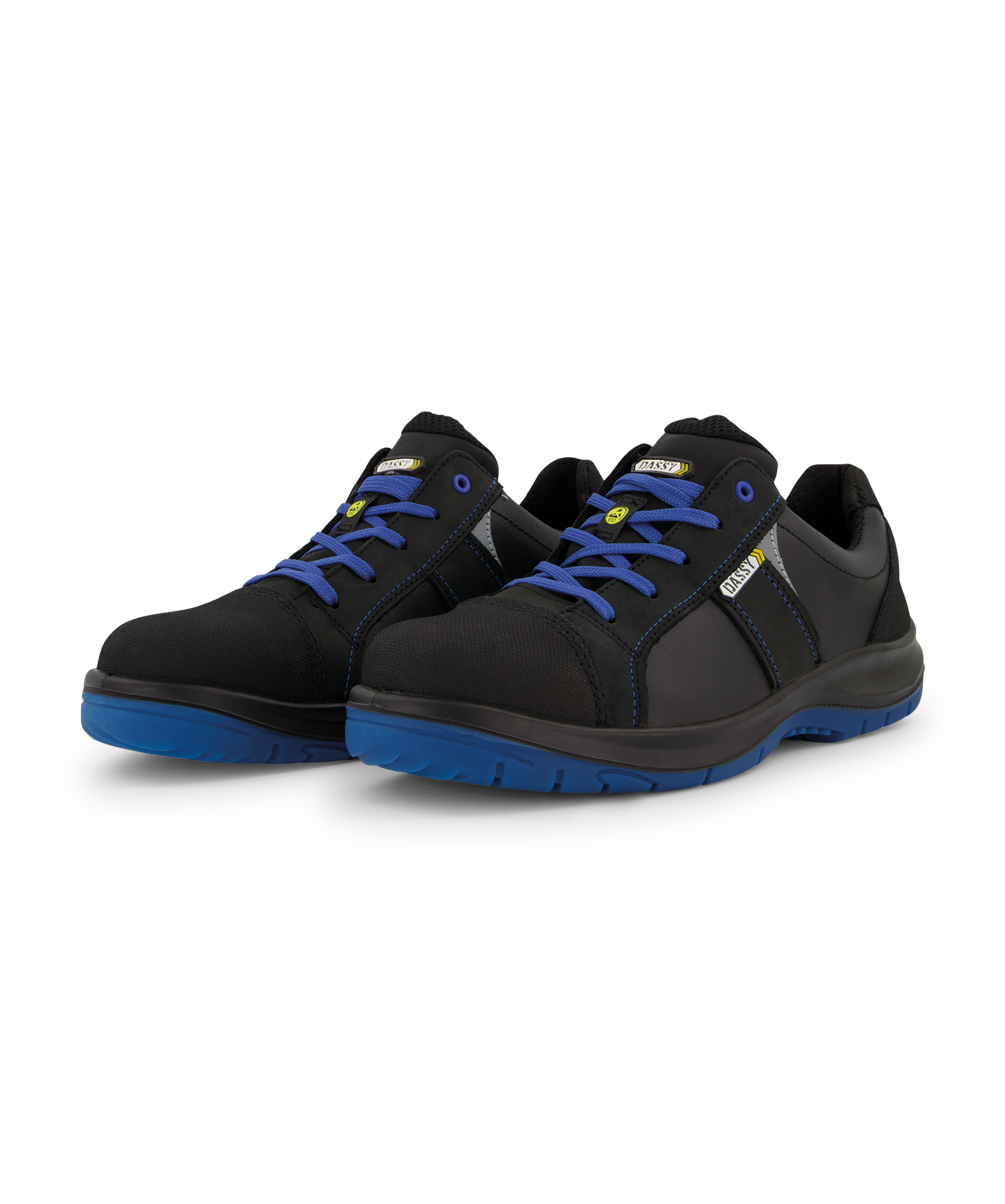 dassy corus s3 lowcut safety shoe black front 