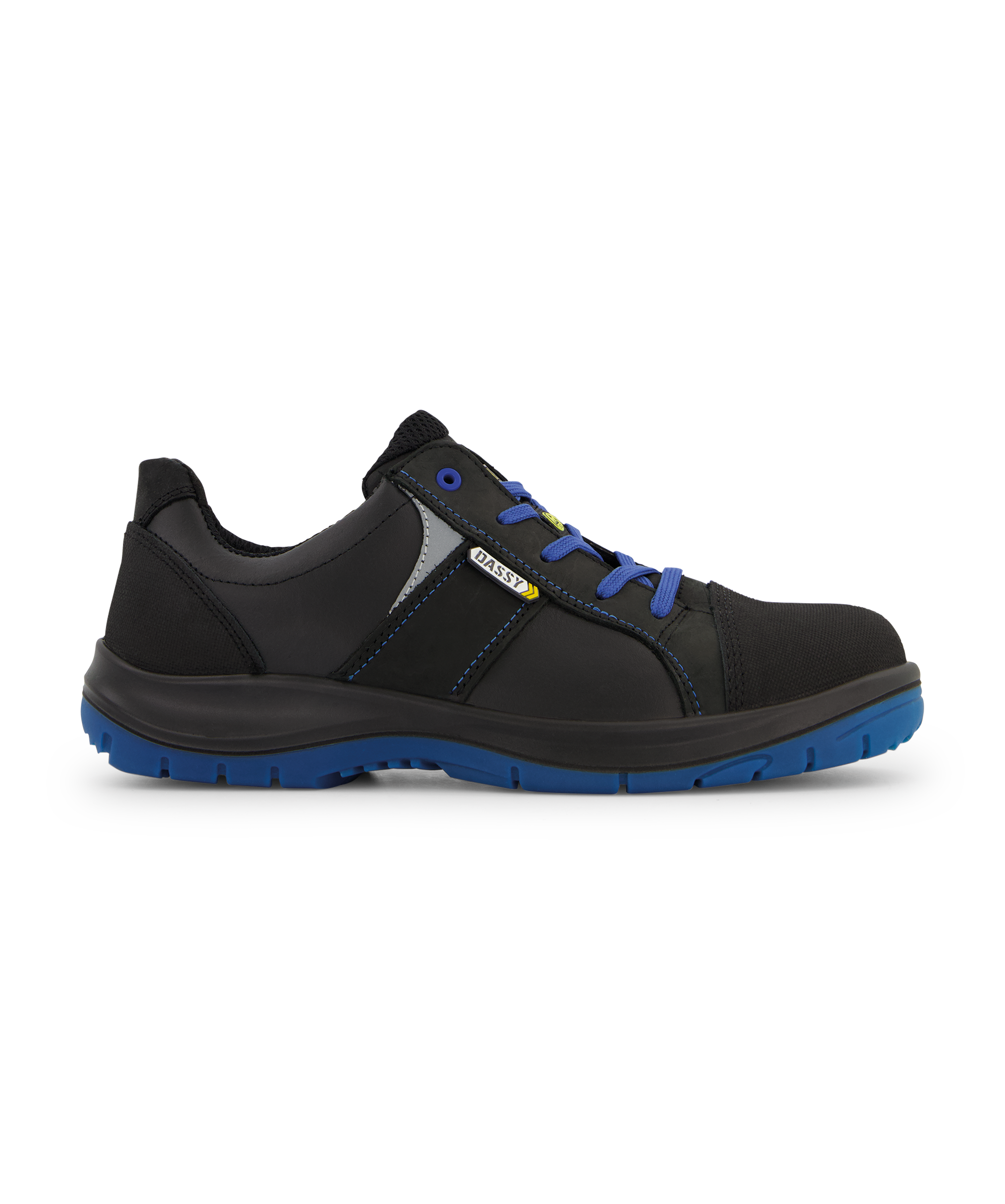 dassy corus s3 lowcut safety shoe black side 