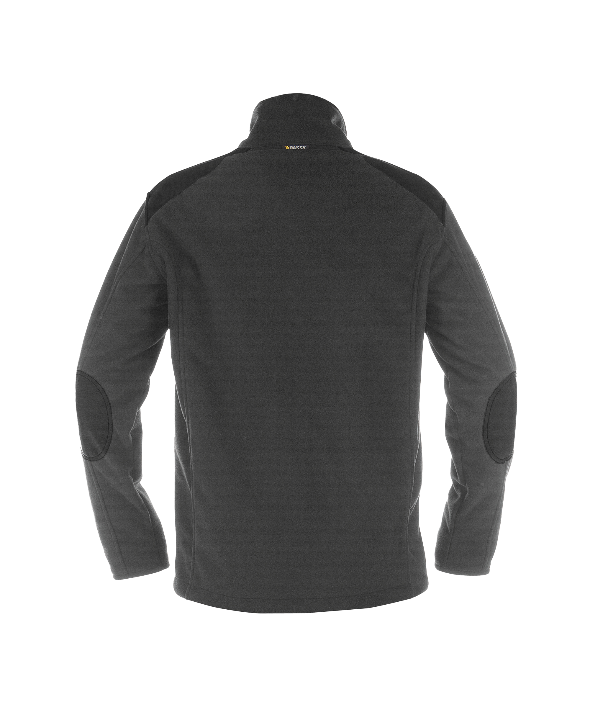 dassy croft three layered fleece jacket anthracite grey black back 
