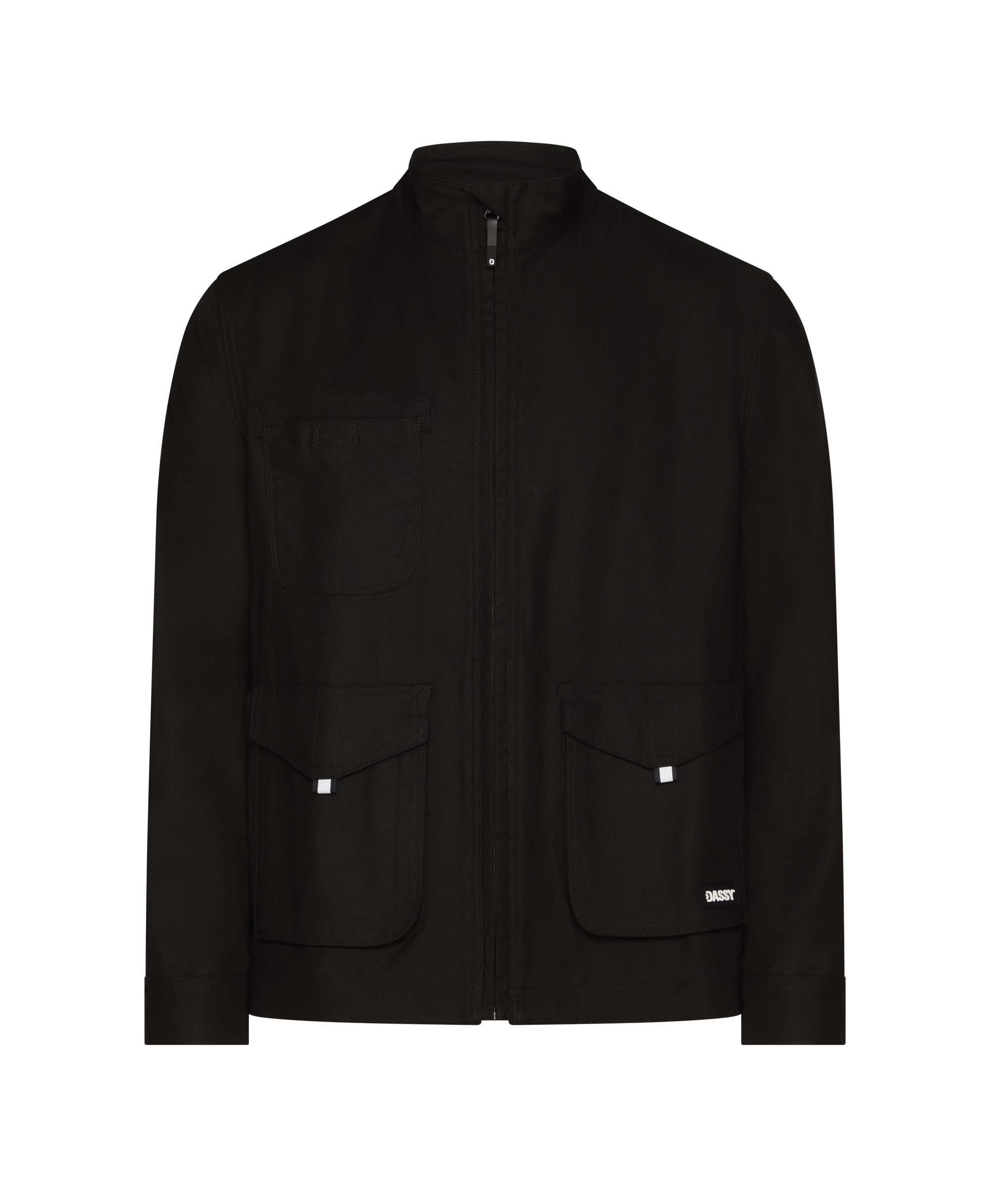 dassy foster work jacket black front 