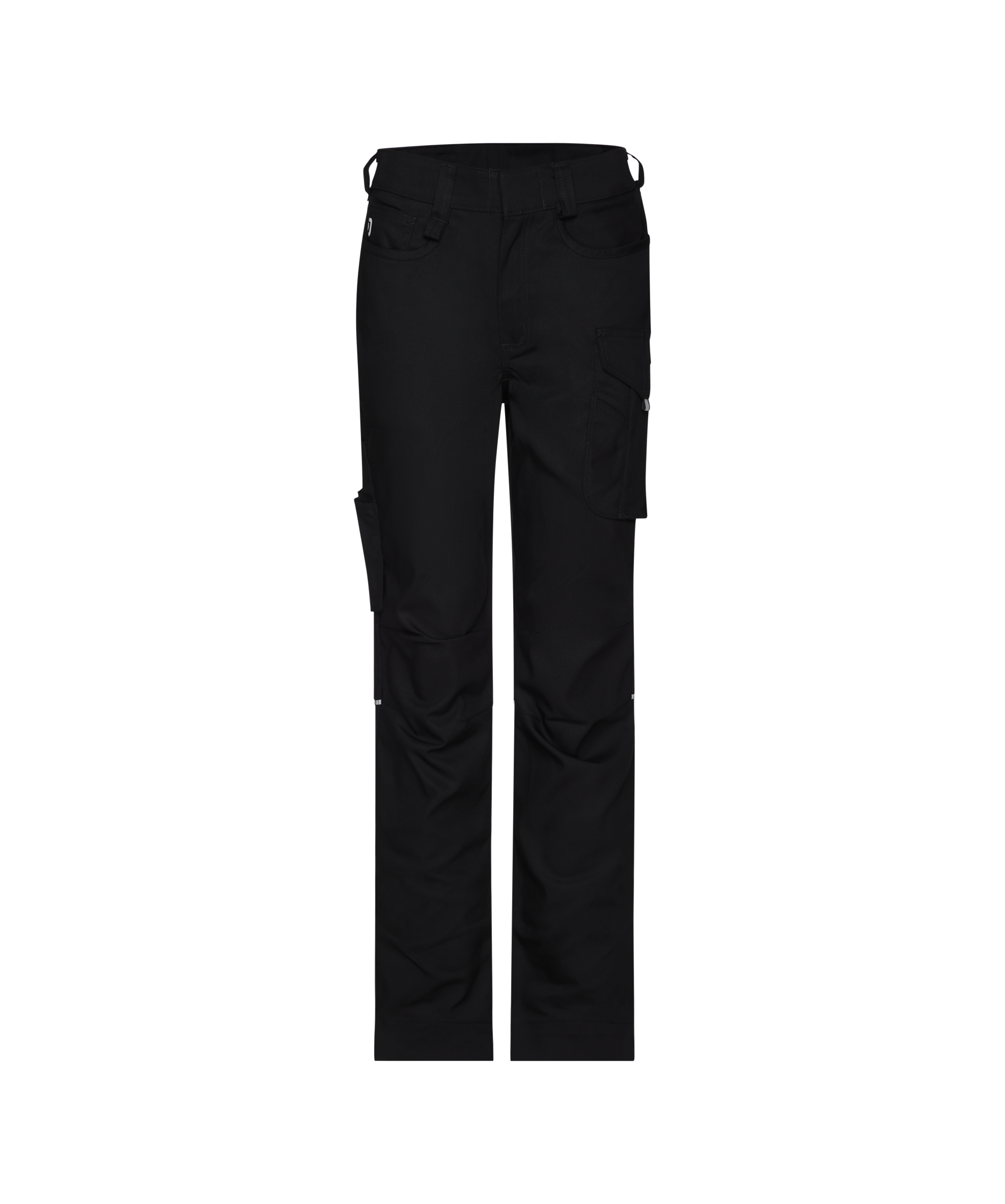 dassy gaudi flex women work trousers with stretch for women black front 