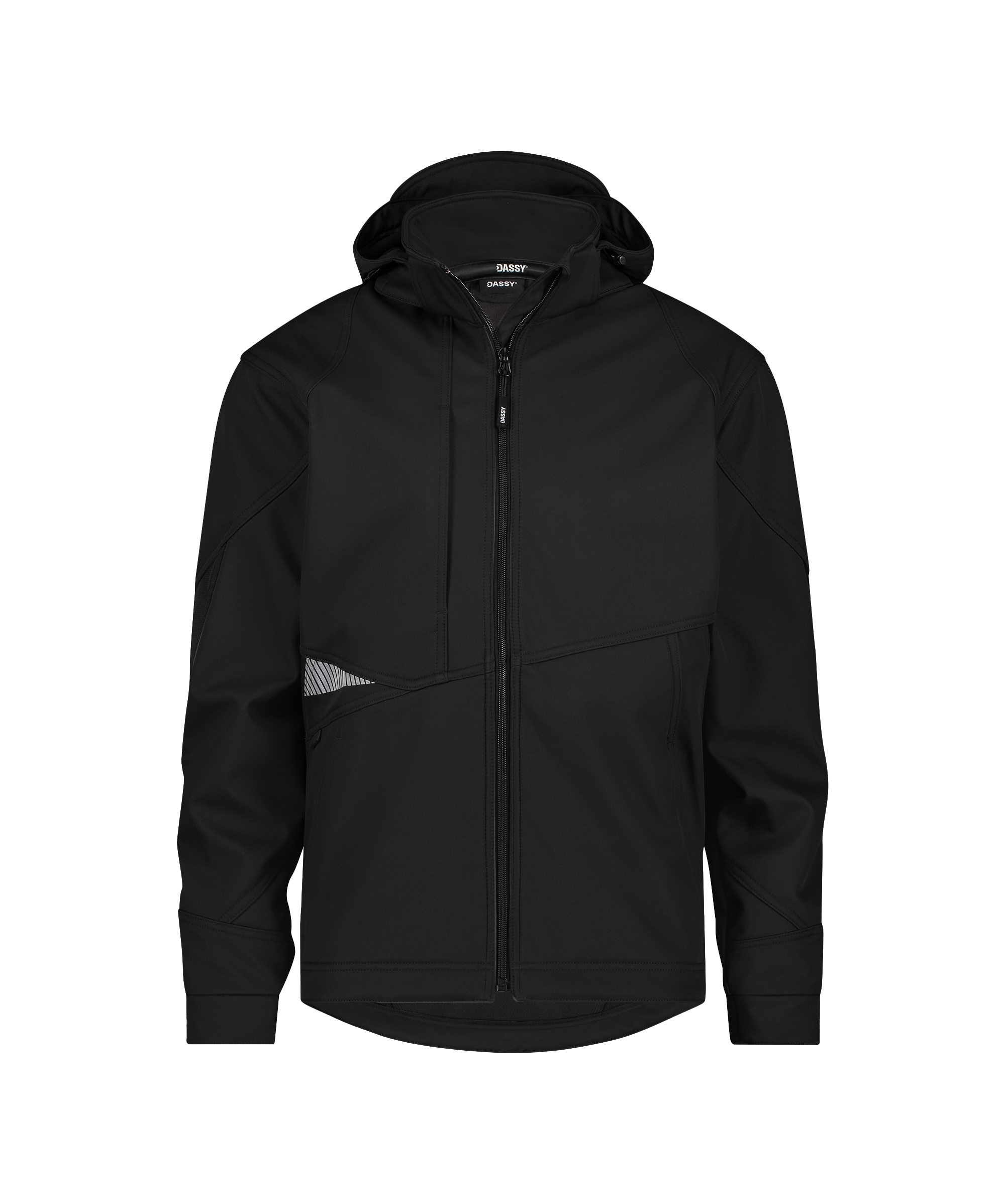dassy gravity next softshell jacket black front 
