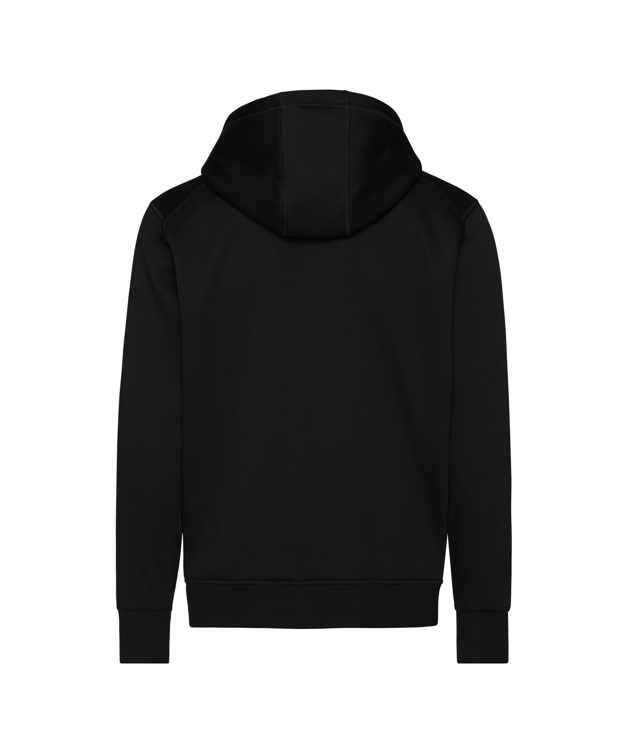 dassy grid hooded sweatshirt black back 