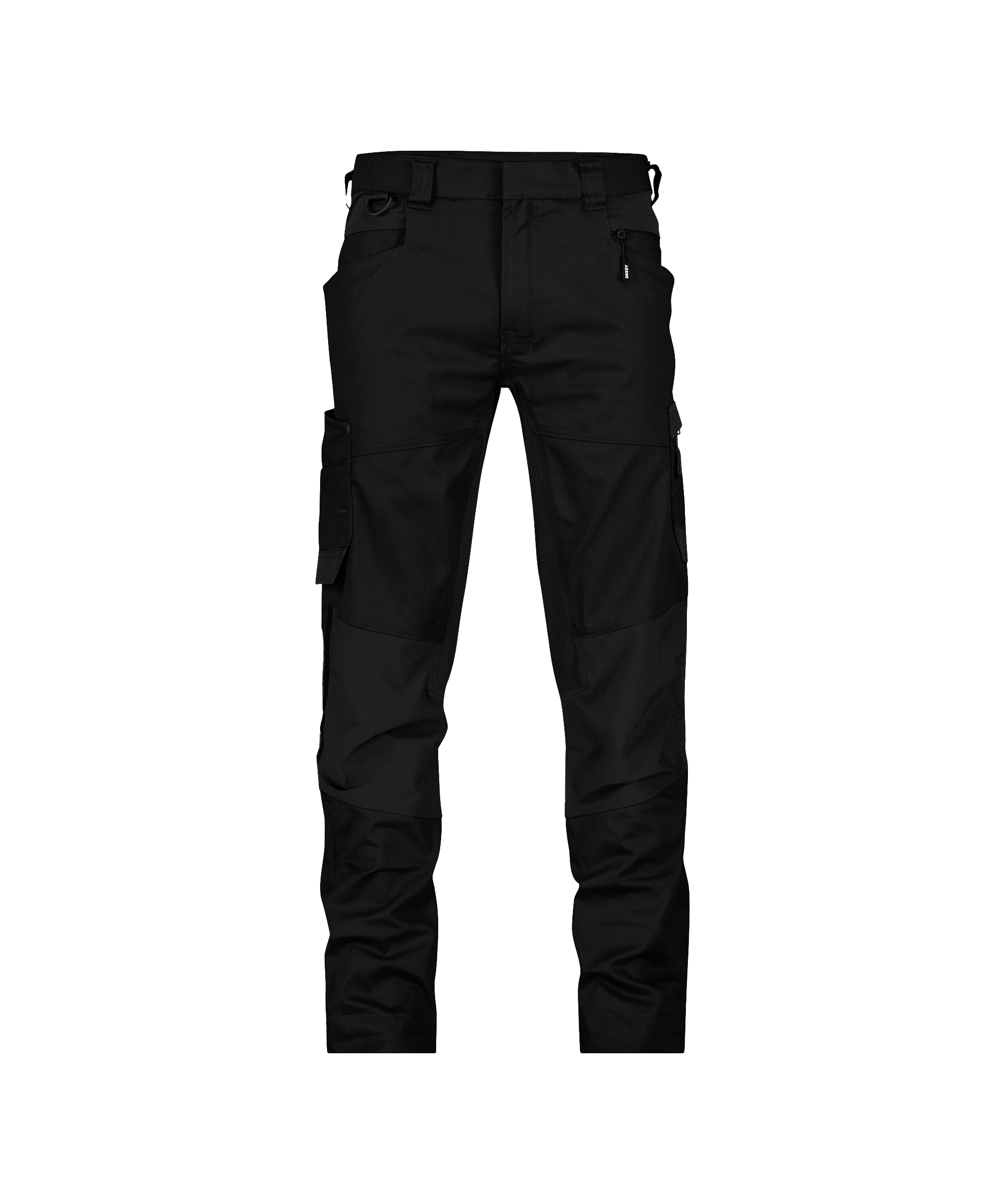 dassy helix next work trousers with stretch black front 