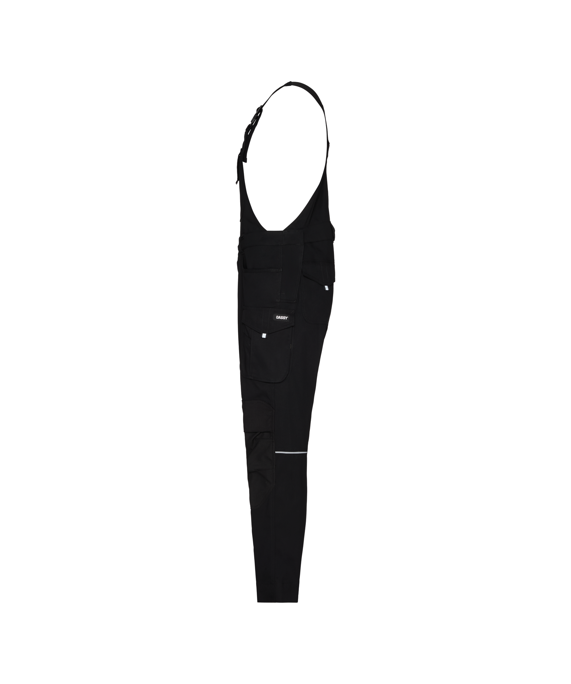 dassy ito brace overall with knee pockets black side 