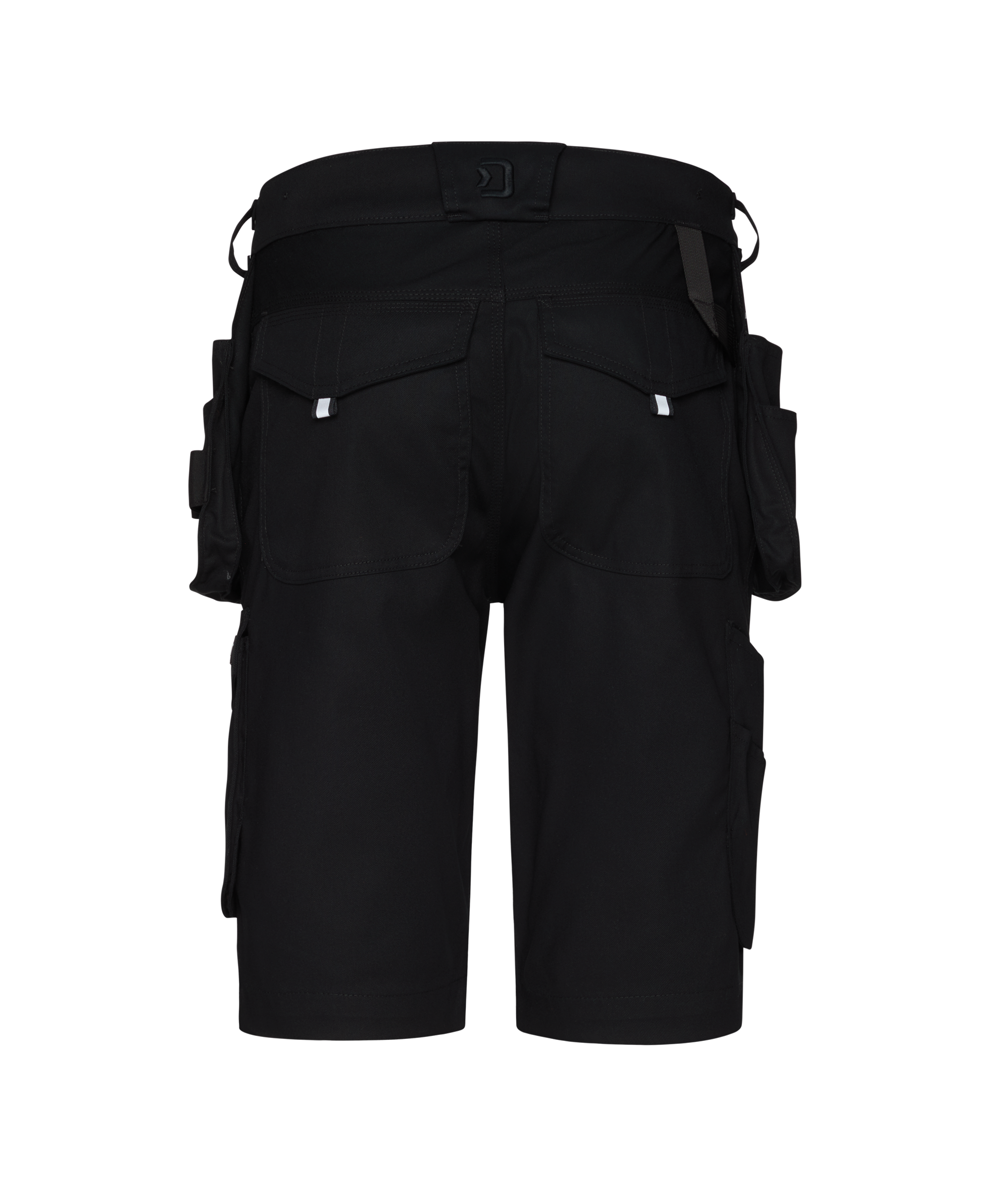 dassy kuma shorts with holster pockets black back 