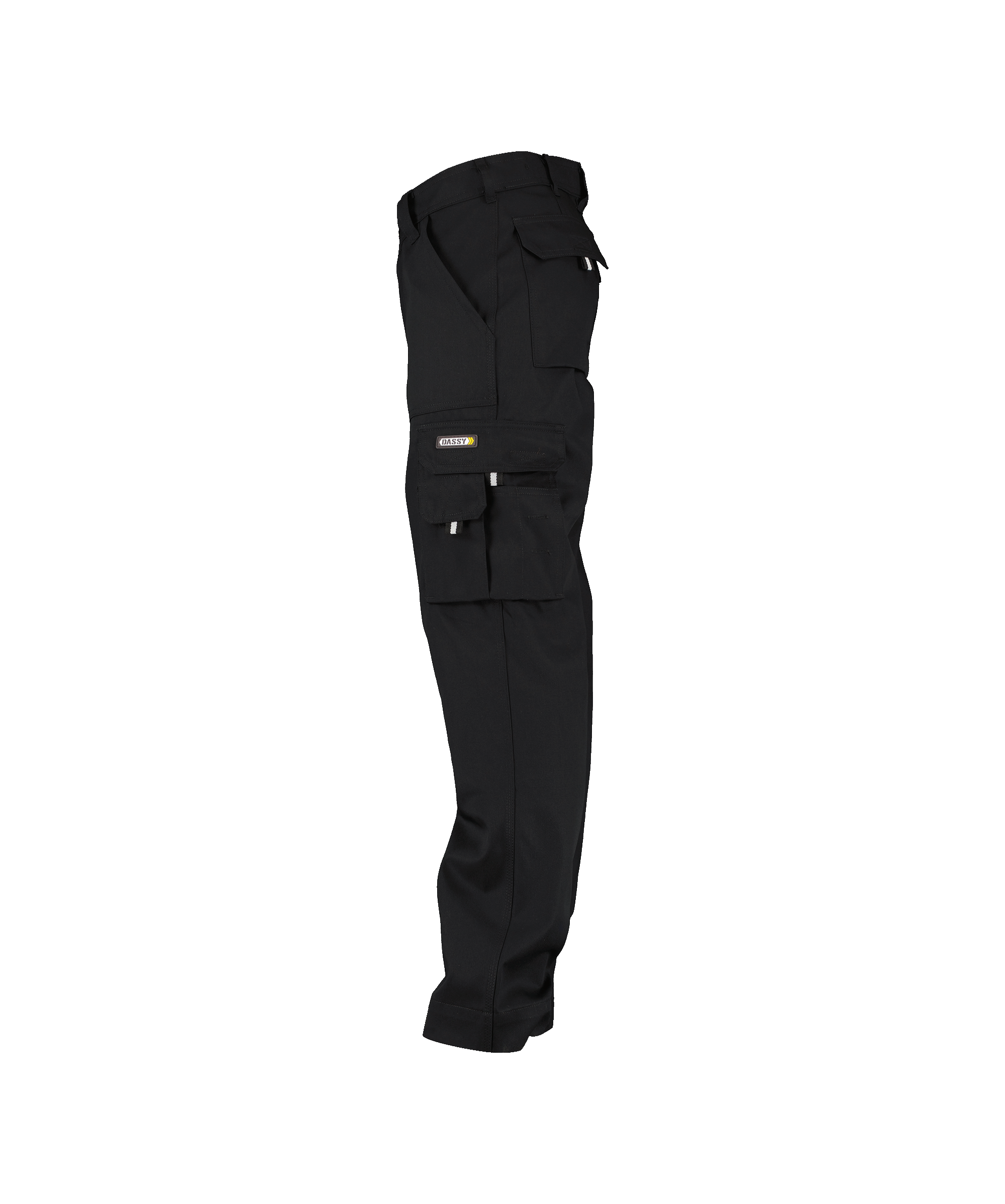 dassy liverpool work trousers black side 