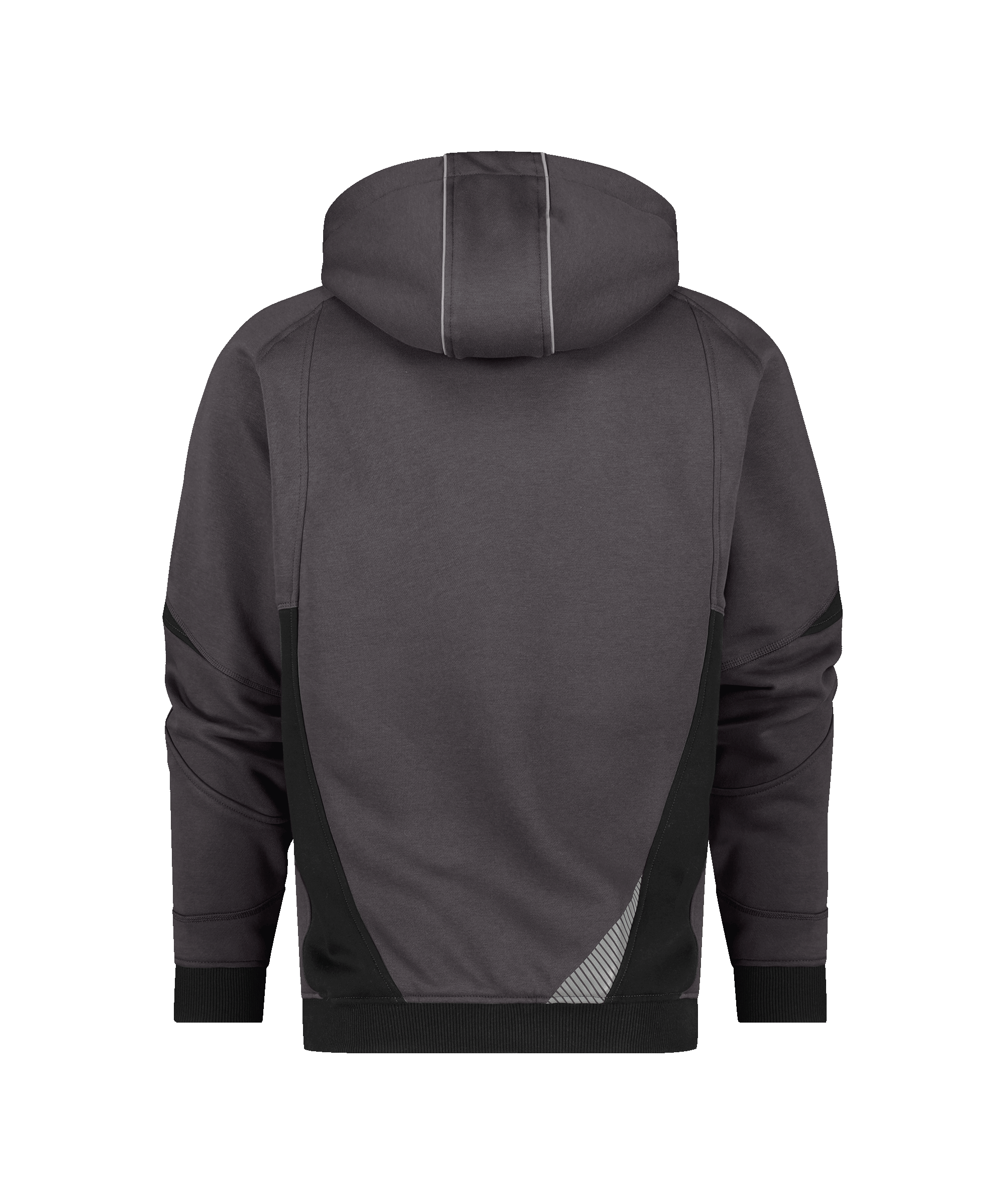 dassy lunax hooded sweatshirt anthracite grey black back 