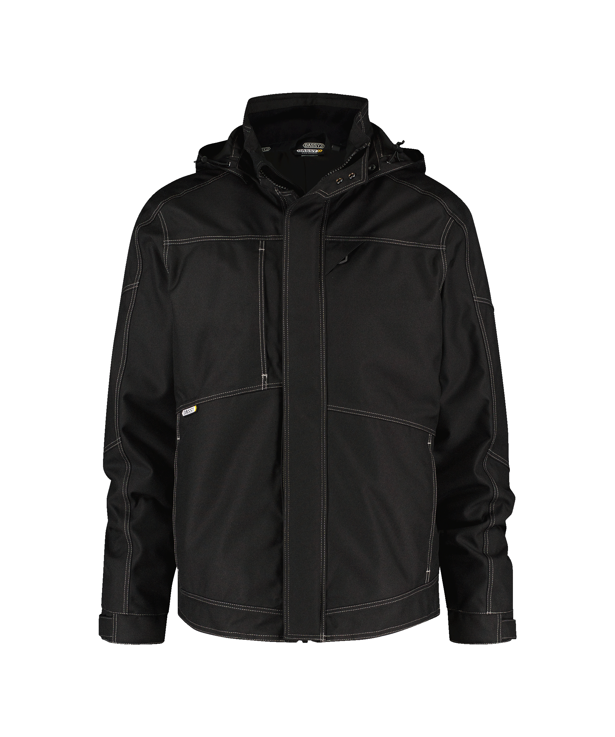 dassy minsk winter jacket black front 