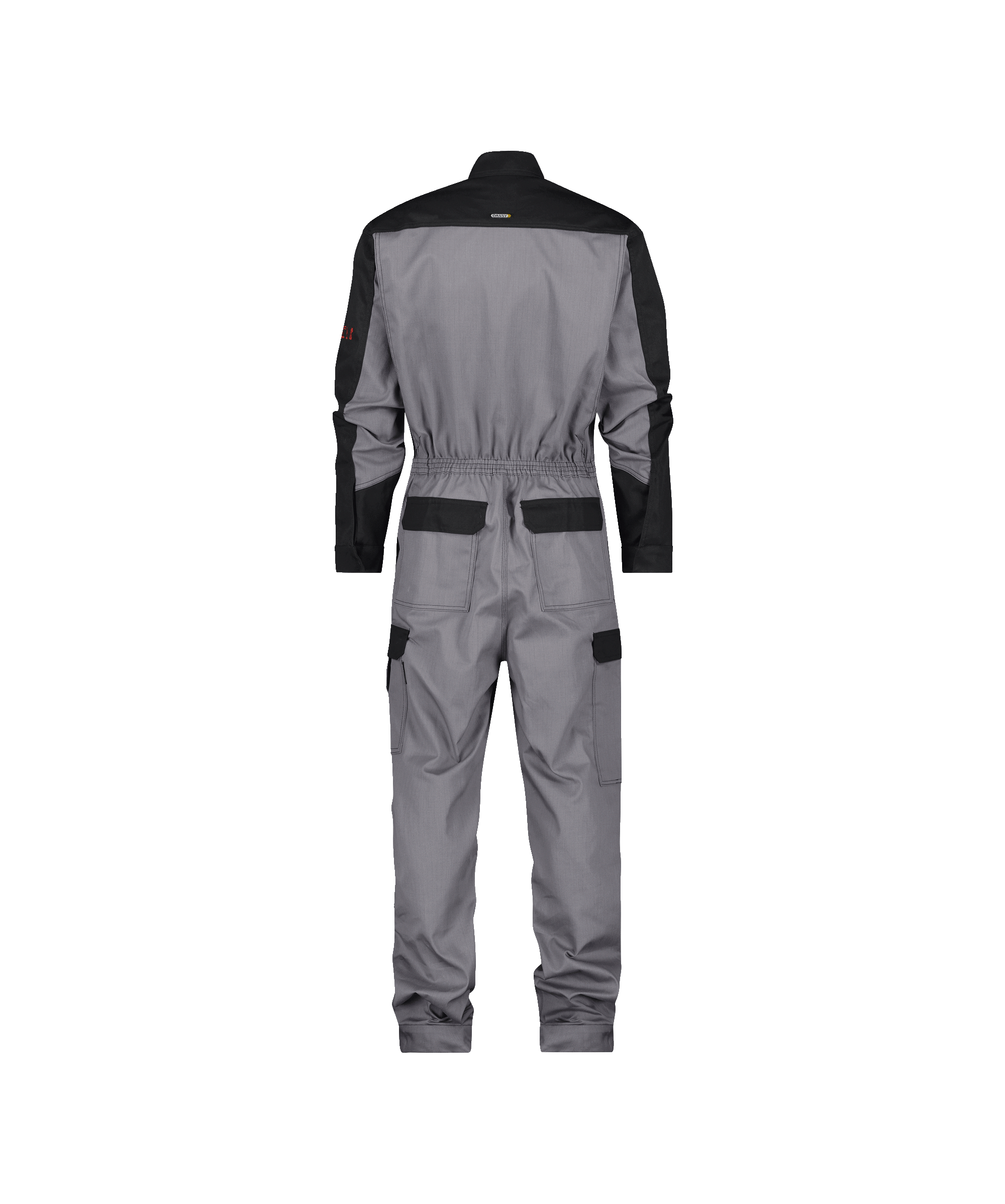 dassy niort multinorm overall with knee pockets graphite grey black back 