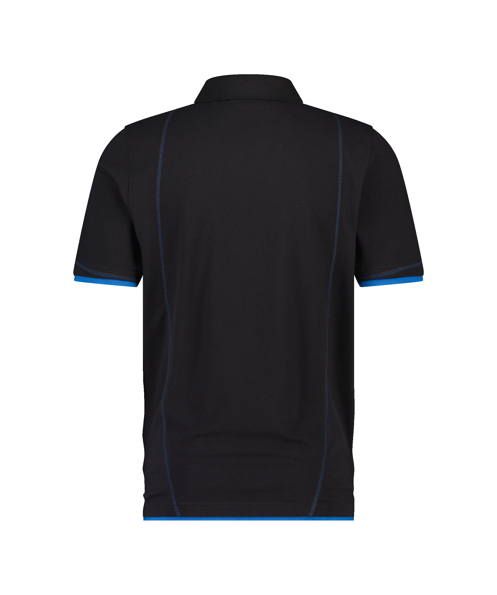 dassy orbital polo shirt black azure blue back 