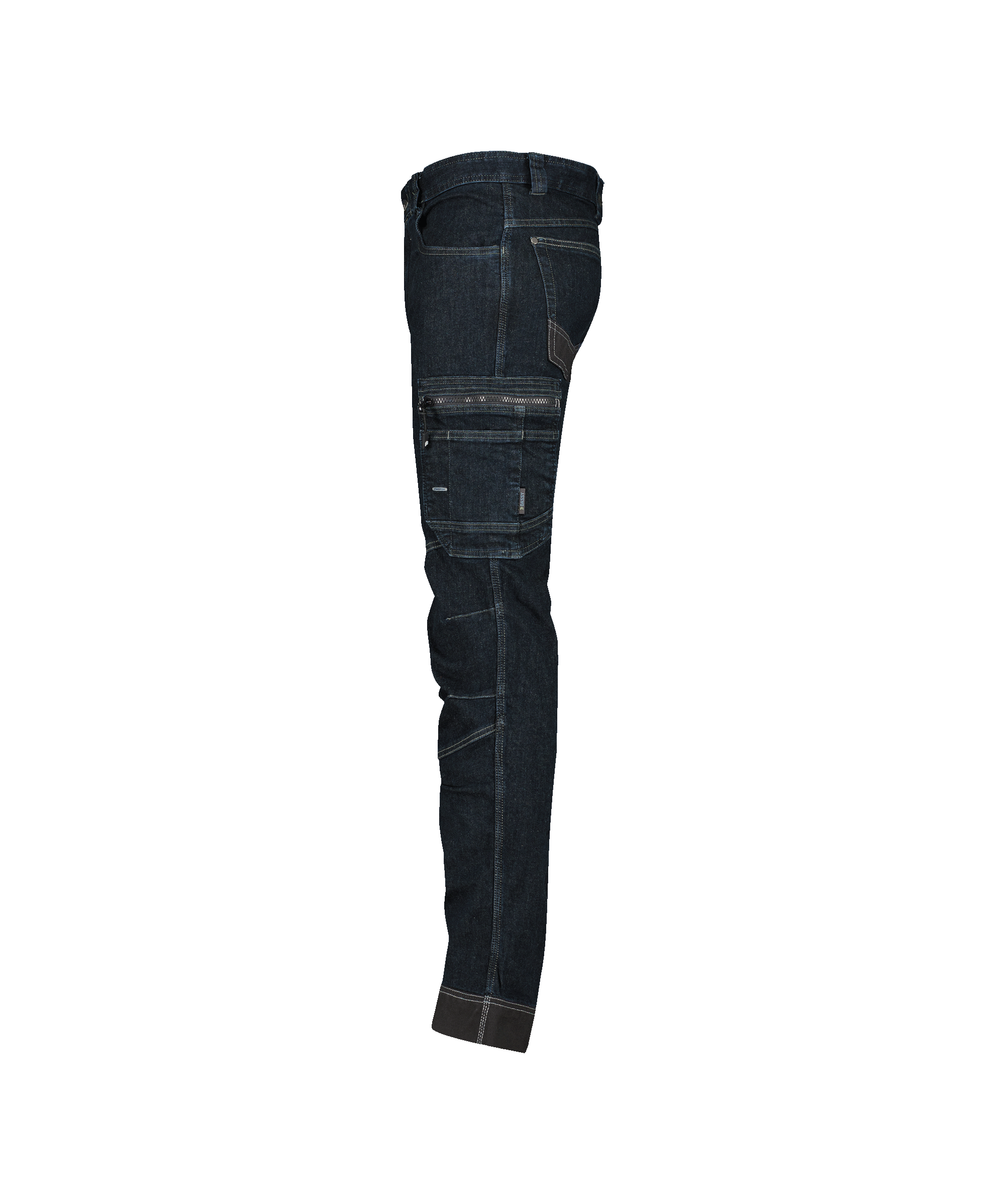 dassy osaka stretch work jeans jeans blue black side 