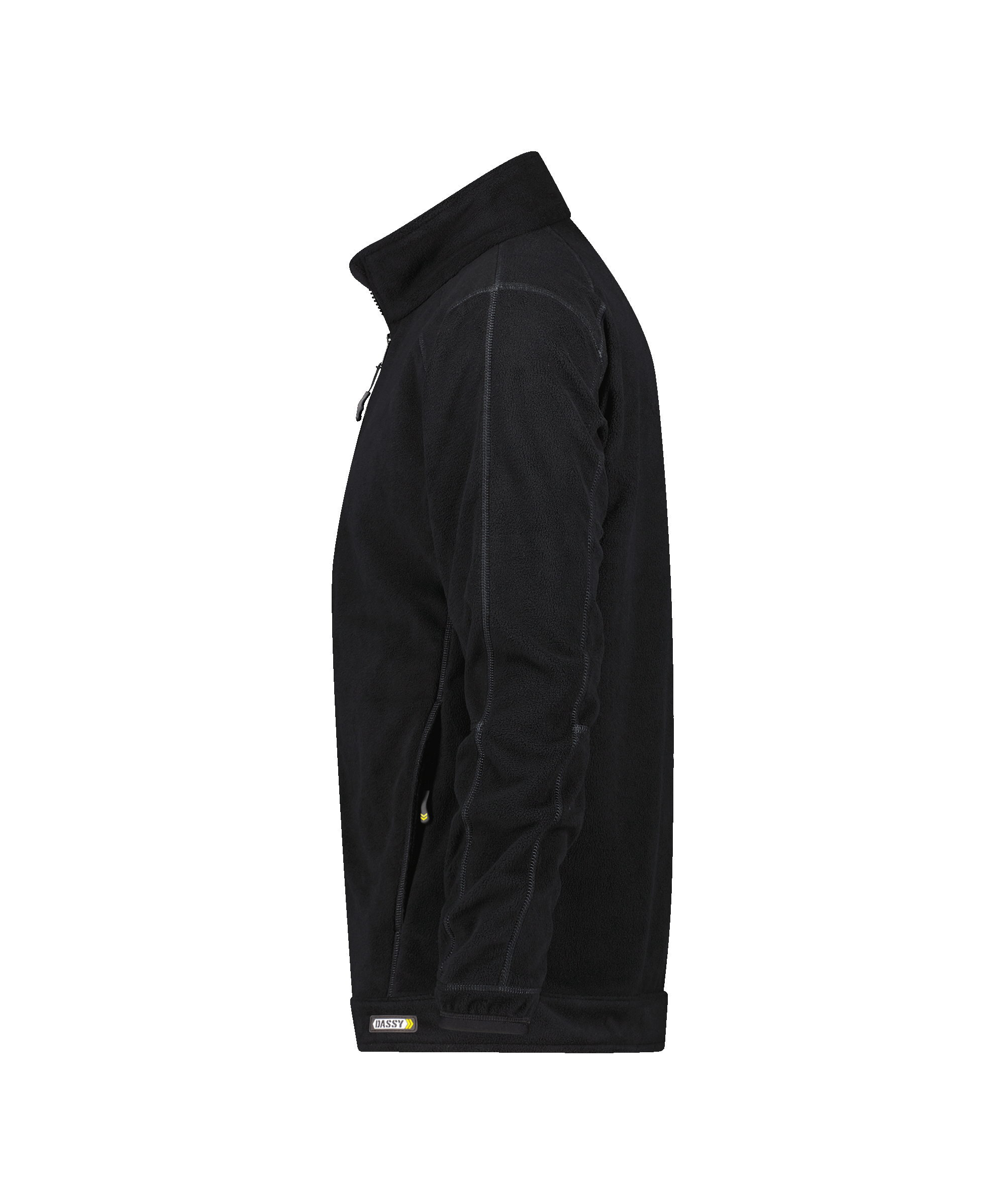 dassy penza fleece jacket black side 