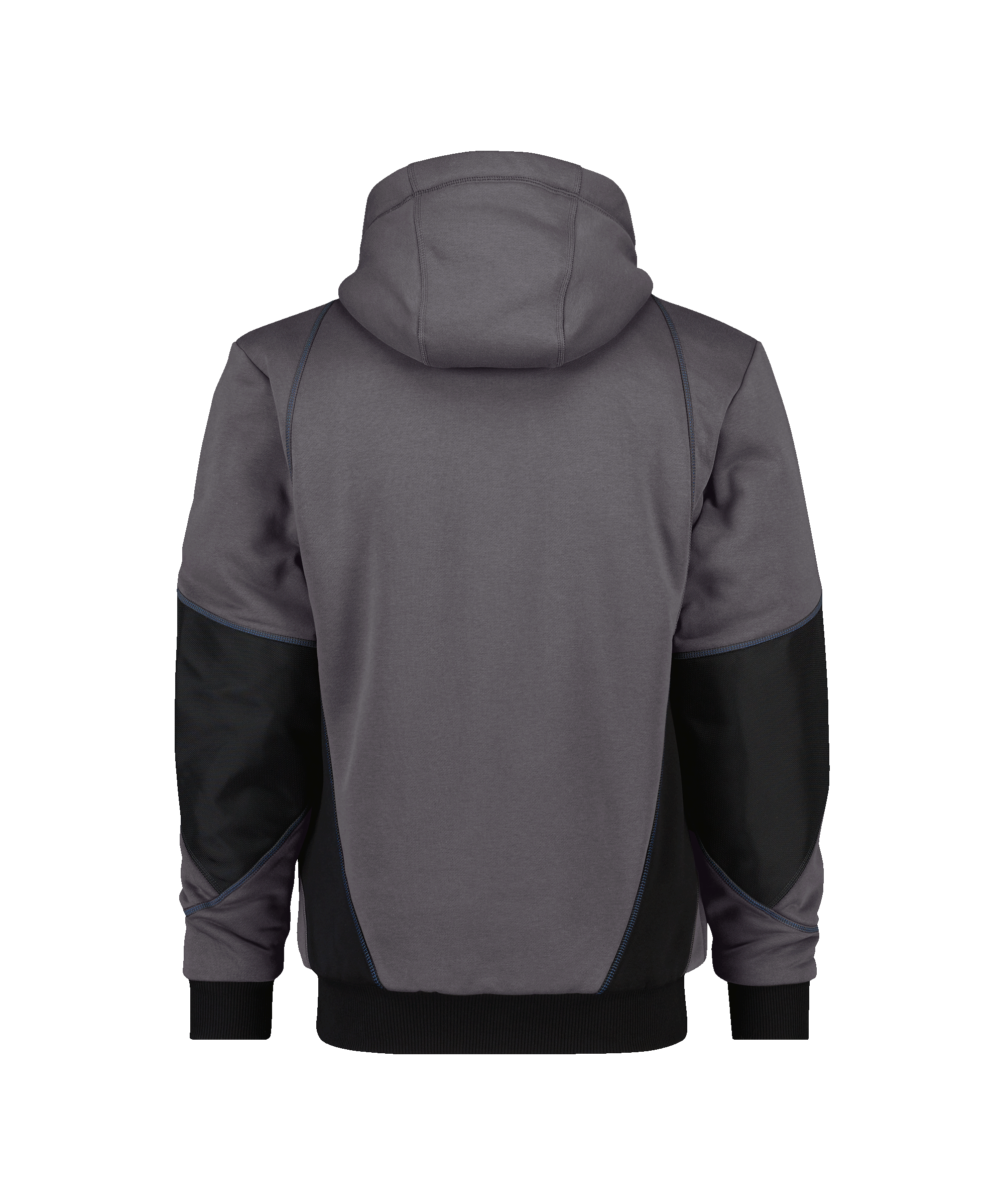dassy pulse sweatshirt jacket anthracite grey black back 