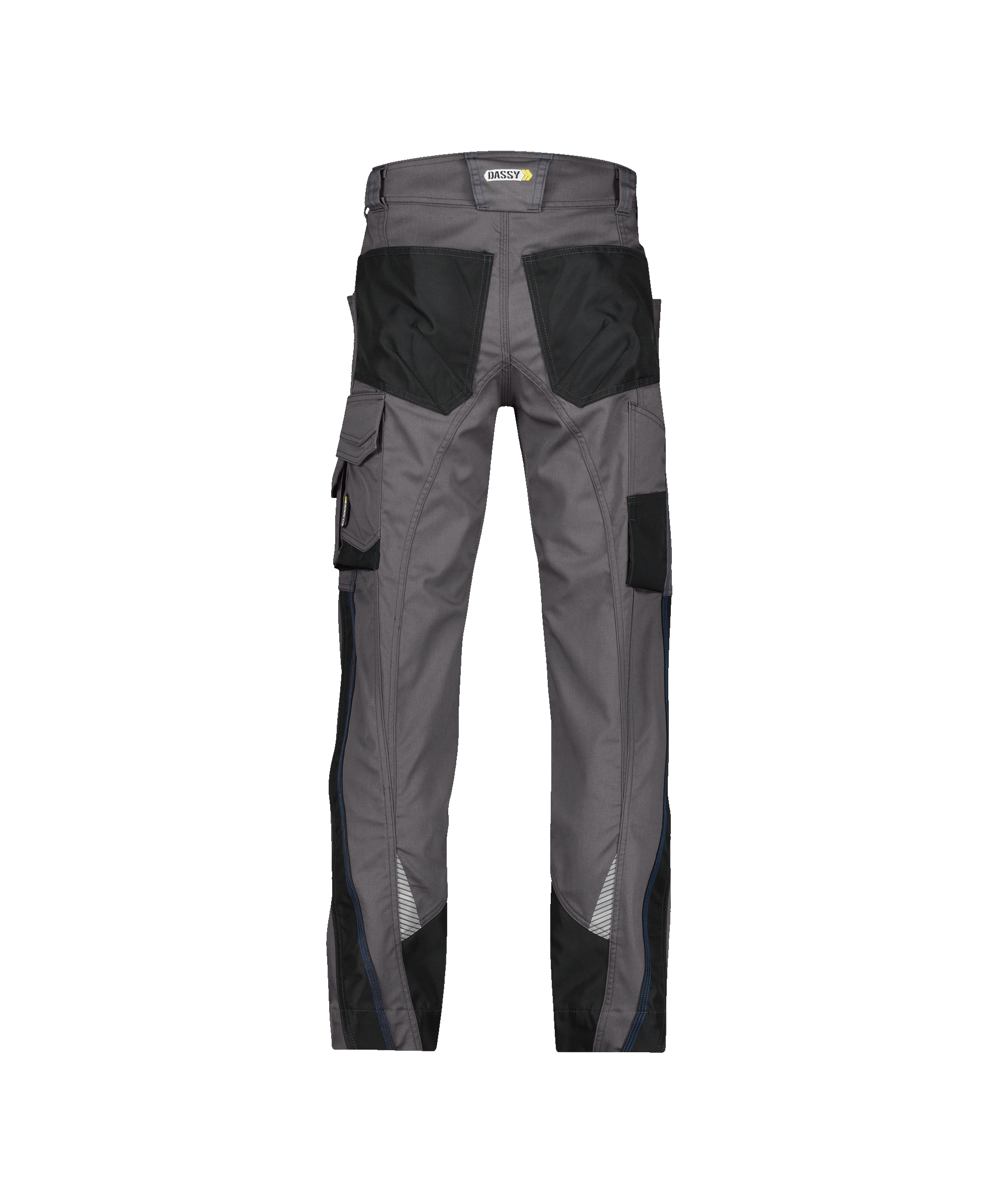 dassy spectrum work trousers anthracite grey black back 