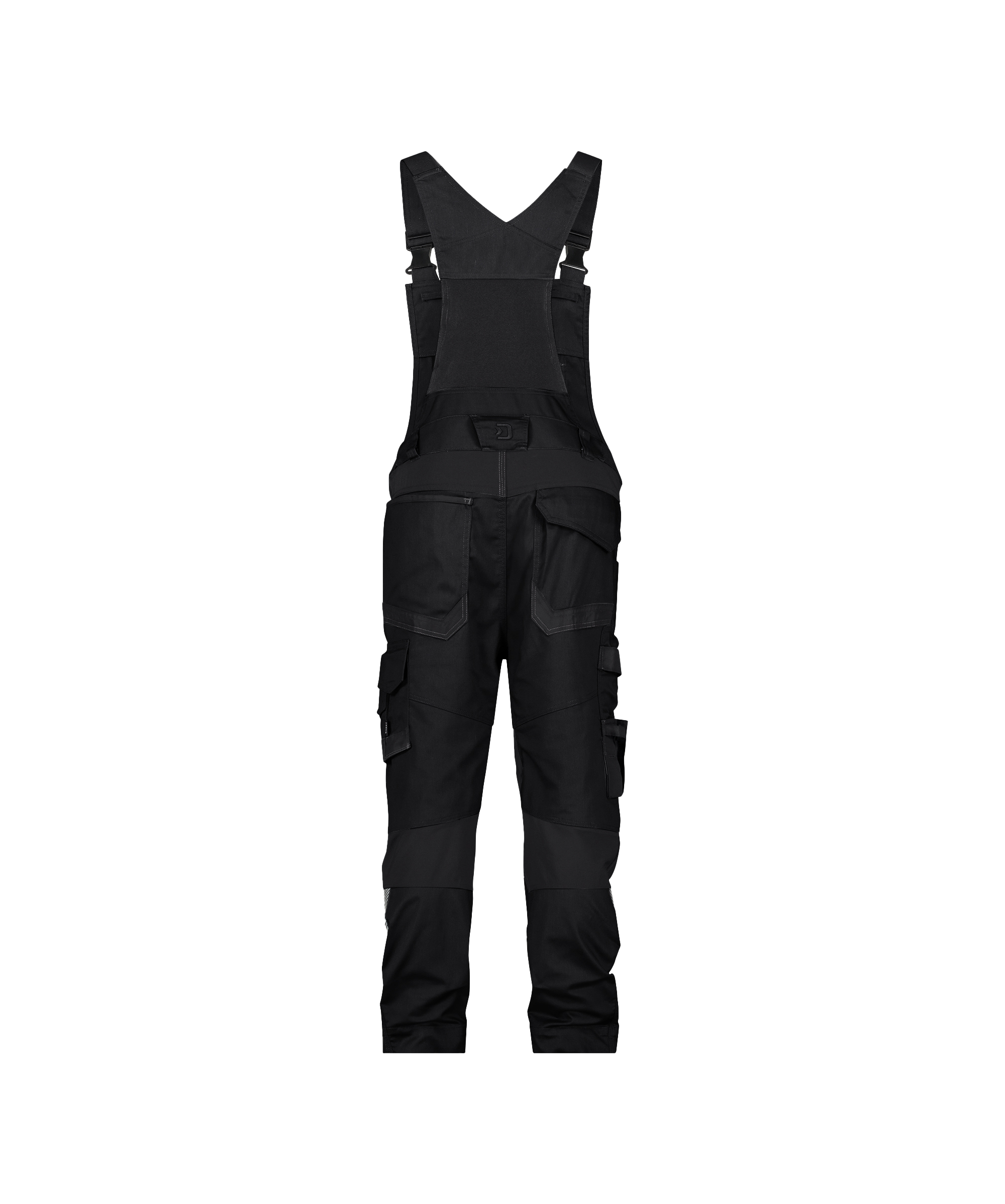 dassy tronix next brace overall with stretch and knee pockets black back 