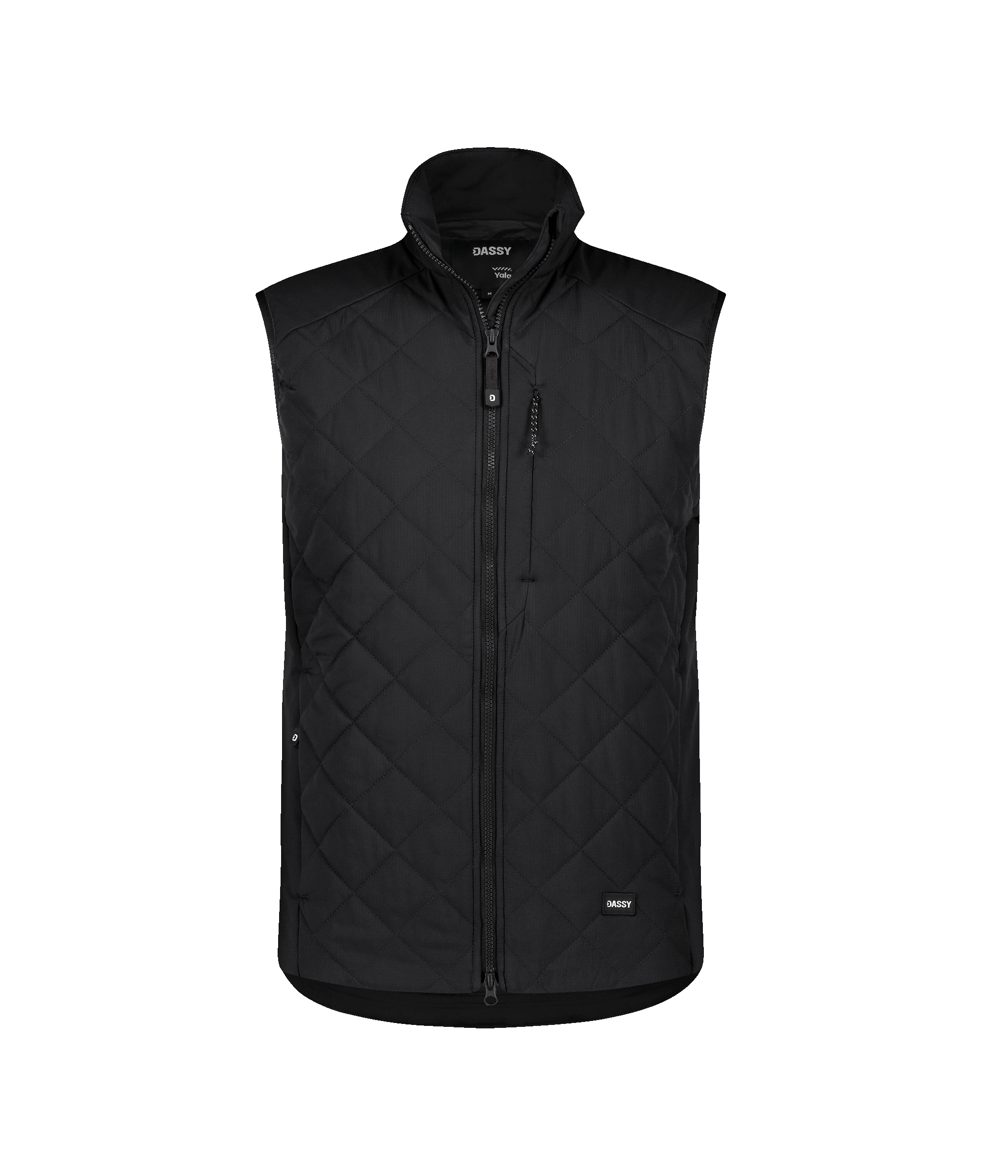 dassy yala insulated bodywarmer black front 