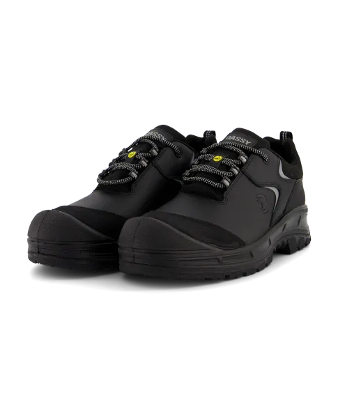 dassy anubis s3s fo sc sr esd lowcut safety shoe black front 