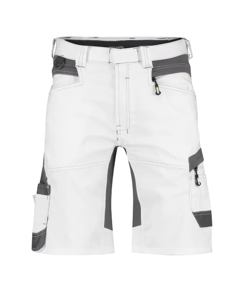 dassy axis painters painter shorts with stretch white anthracite grey front 