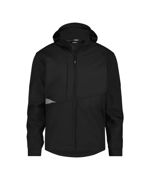 dassy gravity next softshell jacket black front 