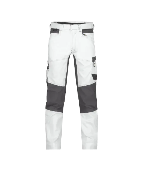 dassy helix painters painter trousers with stretch white anthracite grey front 