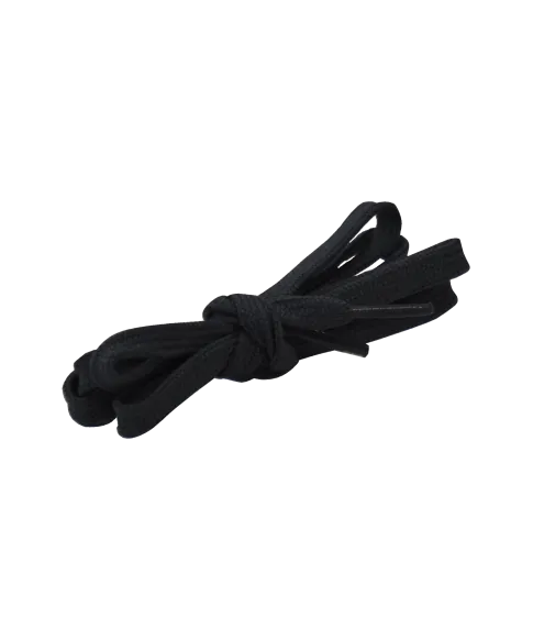 dassy leos 120cm flat laces 120cm (per pack of 5 pairs) black front 