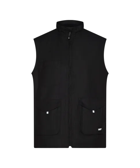 dassy morris bodywarmer black front 