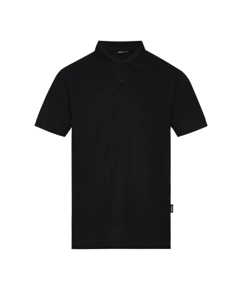 dassy pristine polo shirt black front 