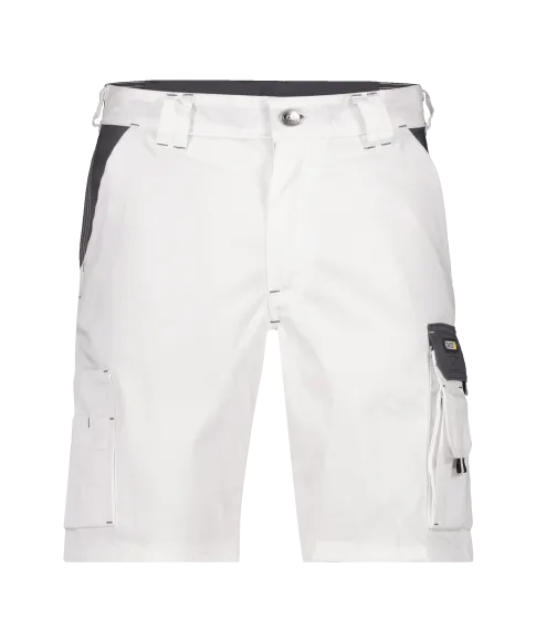 dassy roma two tone work shorts white cement grey front 