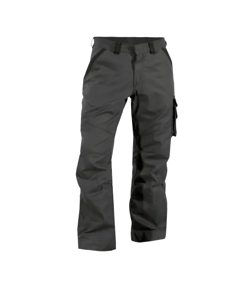 dassy stark canvas work trousers anthracite grey black front 