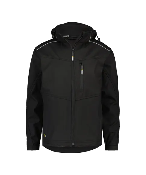 dassy tavira softshell jacket black front 