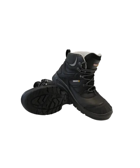 dassy thanos s3 midcut safety shoe black front 