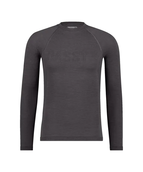 dassy theodor thermal t shirt with long sleeves anthracite grey front 