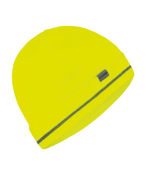 dassy xipe knitted beanie fluo yellow front 